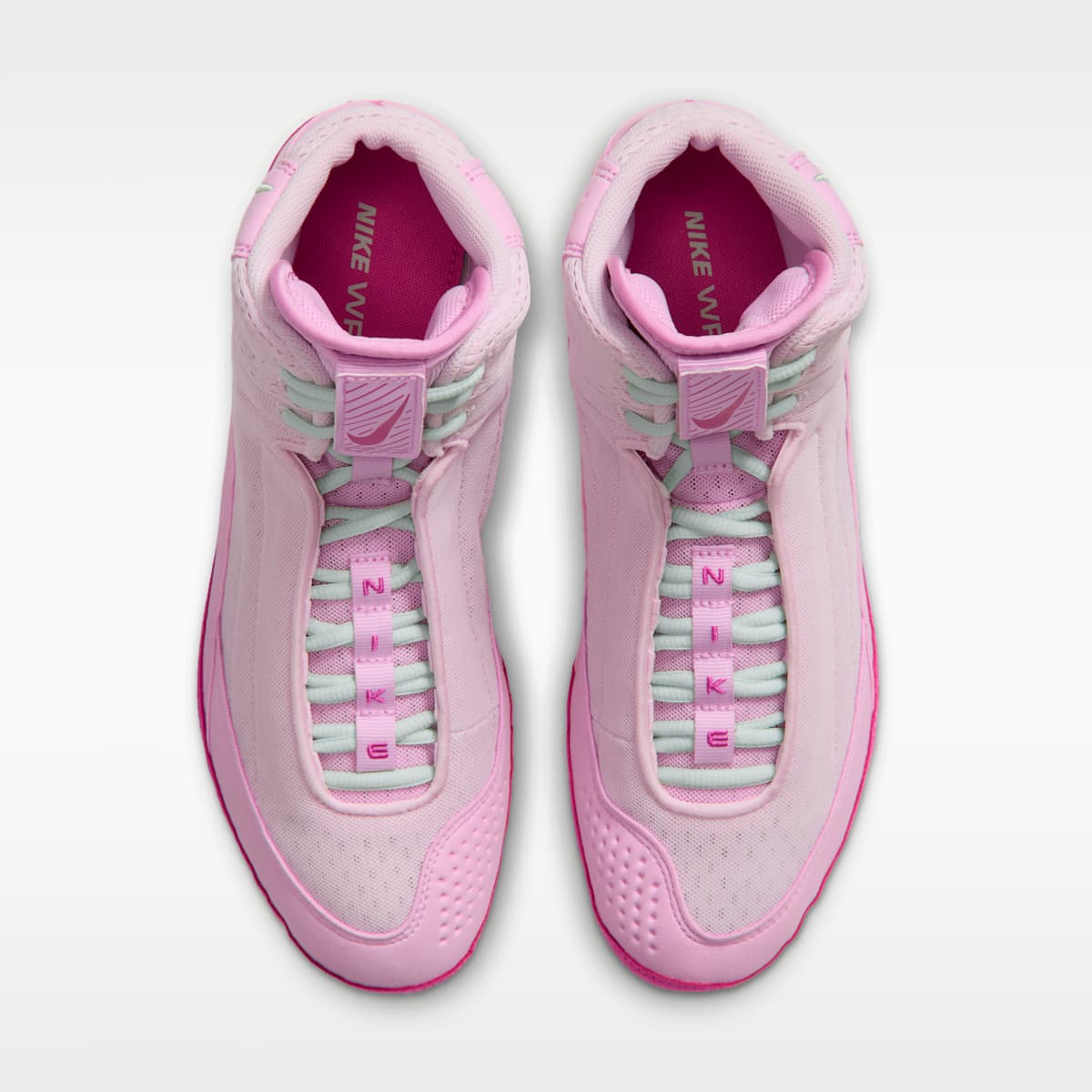 Nike Inflict 4 Wrestling Shoes - Pink Foam/Pink Rise/Arctic Green/Desert Pink - Image 4