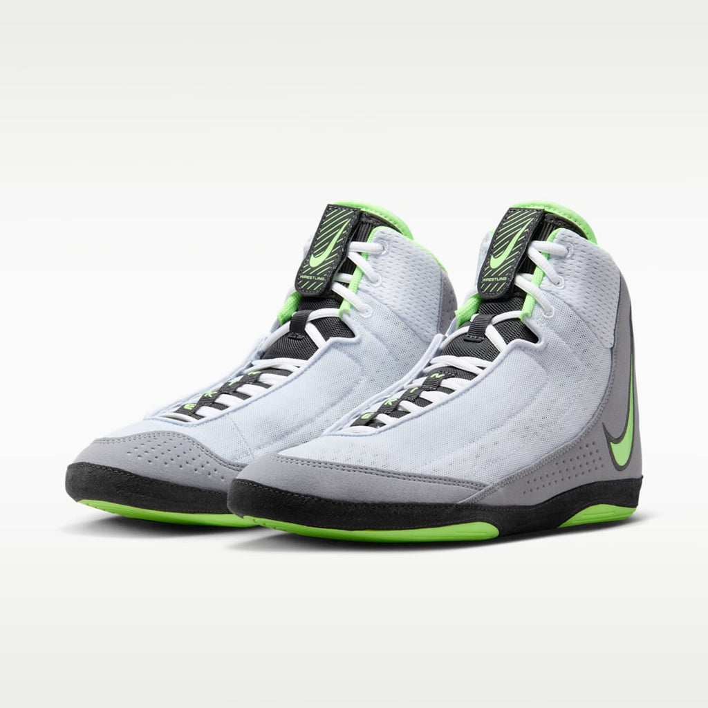 Nike Inflict 4 Wrestling Shoes - Football Grey/Anthracite/White/Lime Blast - Image 5