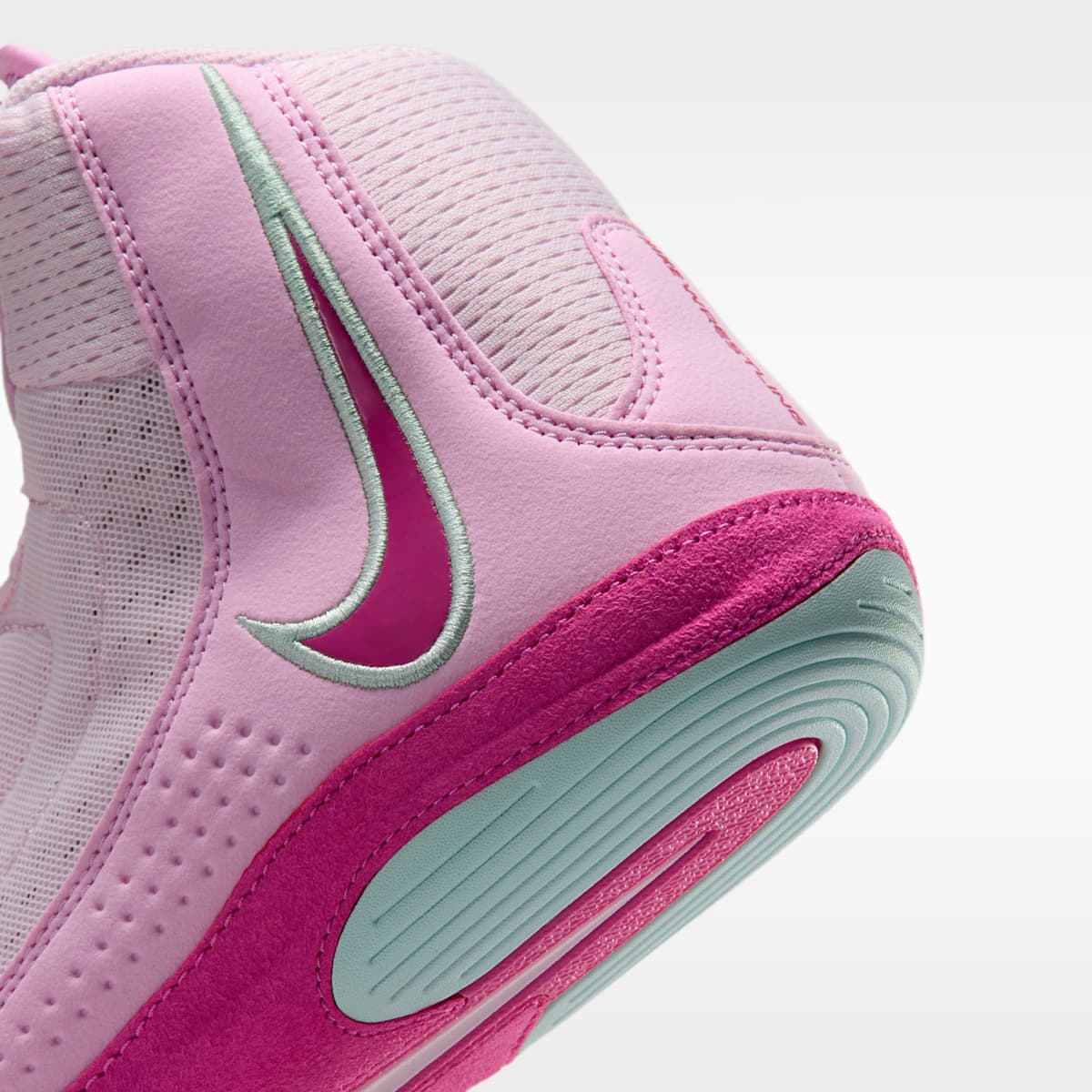 Nike Inflict 4 Wrestling Shoes - Pink Foam/Pink Rise/Arctic Green/Desert Pink - Image 8