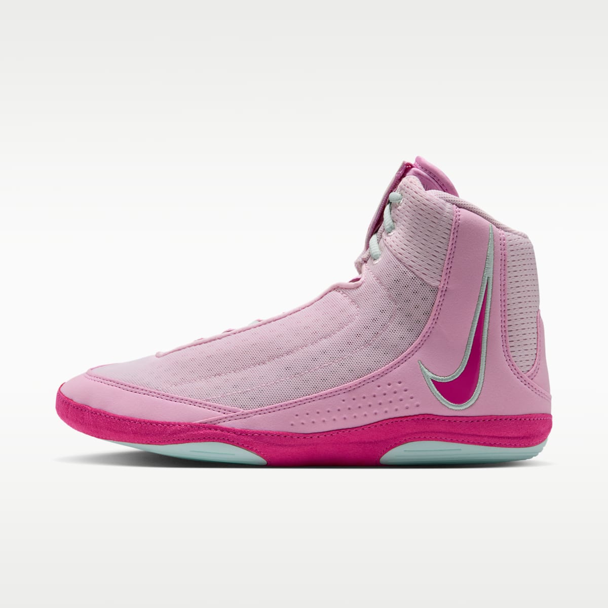 Nike Inflict 4 Wrestling Shoes - Pink Foam/Pink Rise/Arctic Green/Desert Pink - Image 1