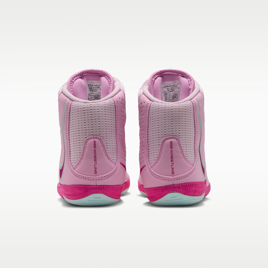 Nike Inflict 4 Wrestling Shoes - Pink Foam/Pink Rise/Arctic Green/Desert Pink - Image 6