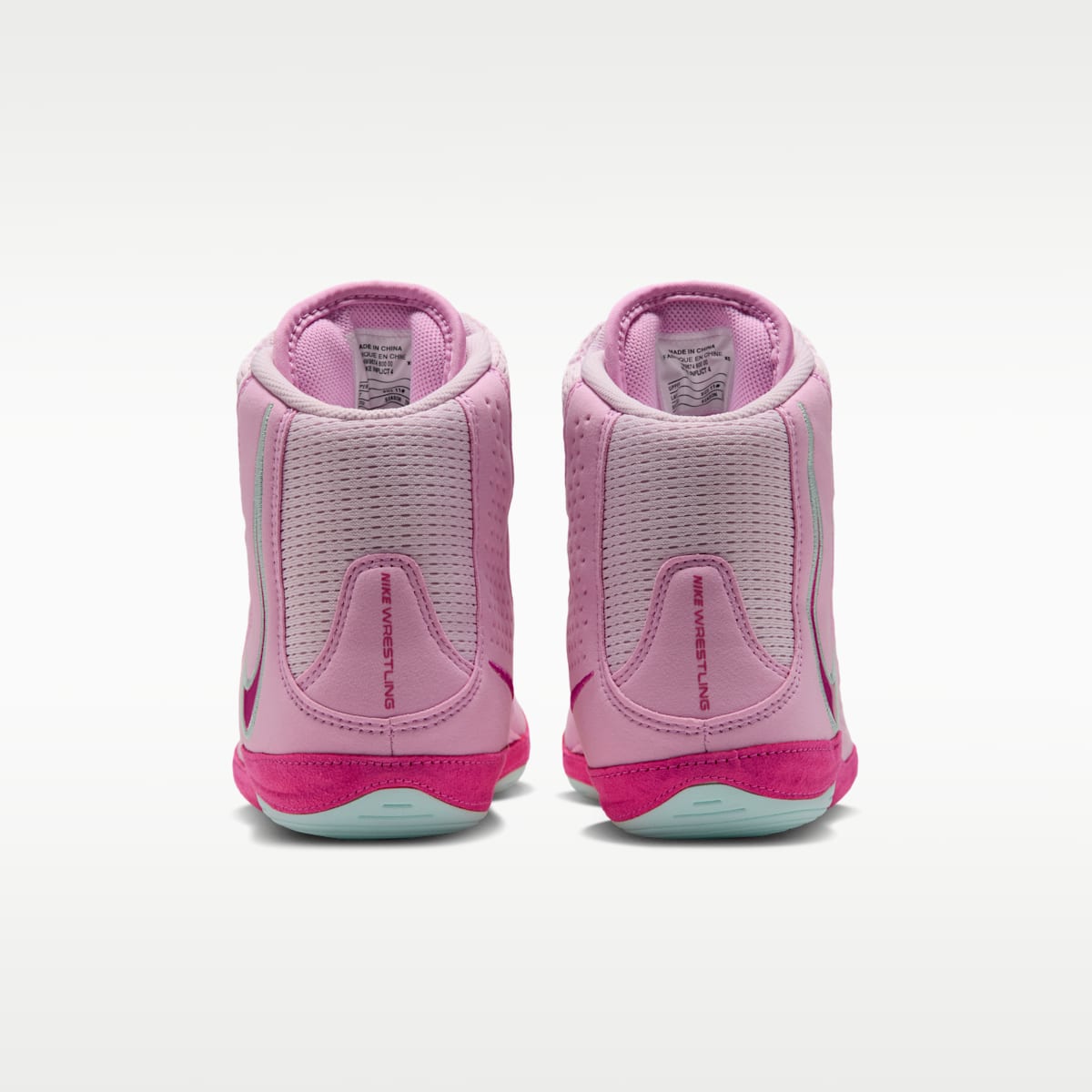 Nike Inflict 4 Wrestling Shoes - Pink Foam/Pink Rise/Arctic Green/Desert Pink - Image 6
