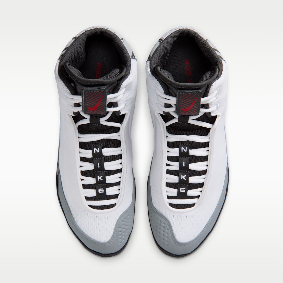 Nike Inflict 4 SE Wrestling Shoes - White/Wolf Grey/Anthracite/University Red - Image 4