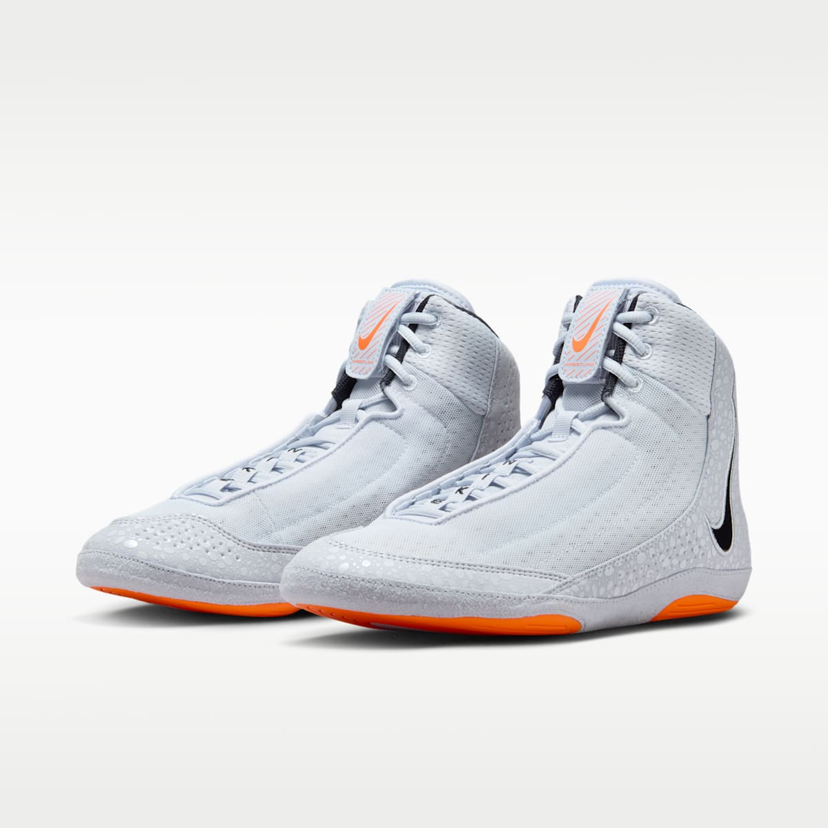 Nike Inflict 4 SE Wrestling Shoes - Football Grey/Sky Grey/Total Orange/Dark Obsidian - Image 5