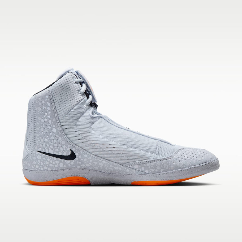 Nike Inflict 4 SE Wrestling Shoes - Football Grey/Sky Grey/Total Orange/Dark Obsidian - Image 3
