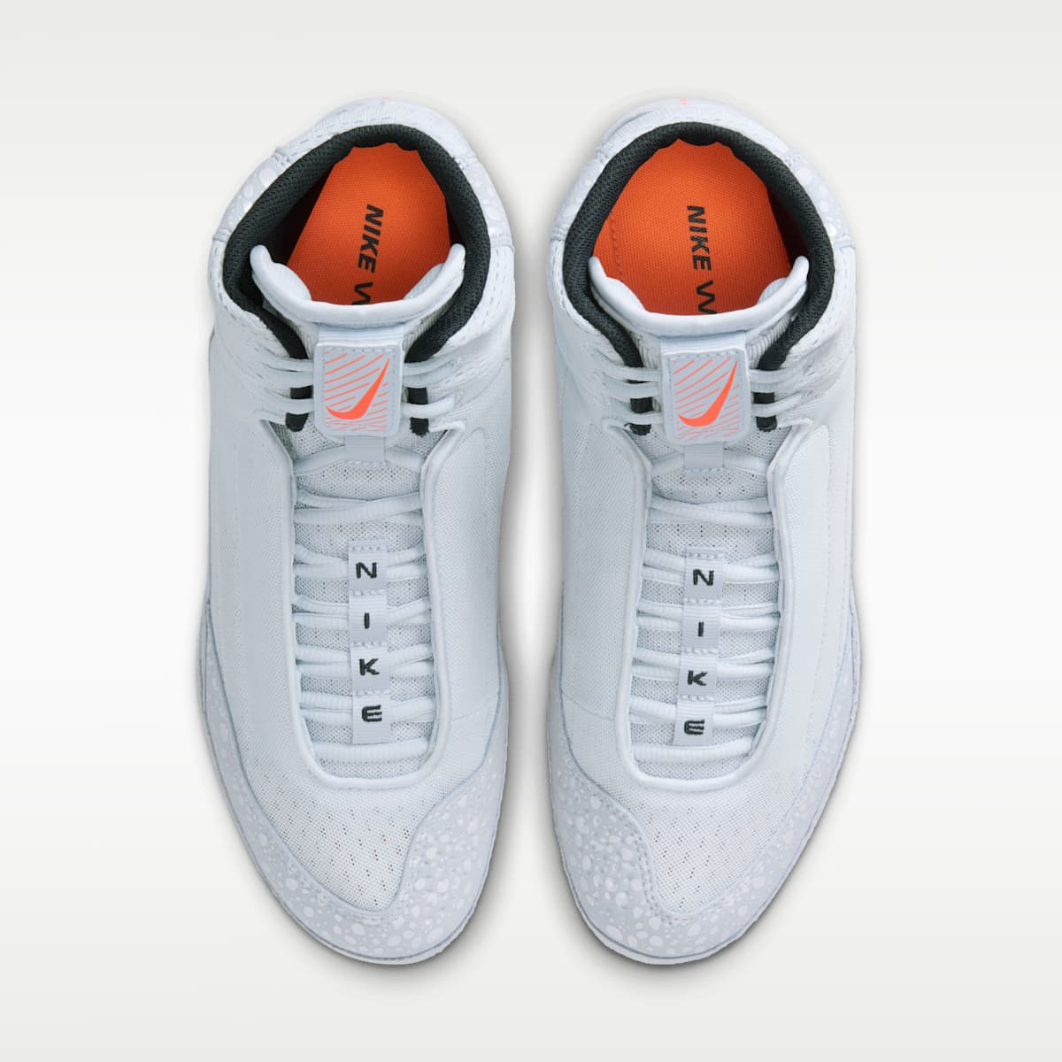 Nike Inflict 4 SE Wrestling Shoes - Football Grey/Sky Grey/Total Orange/Dark Obsidian - Image 4