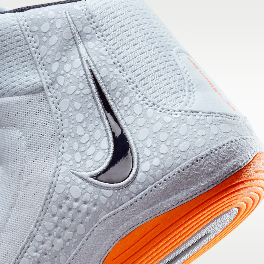 Nike Inflict 4 SE Wrestling Shoes - Football Grey/Sky Grey/Total Orange/Dark Obsidian - Image 8