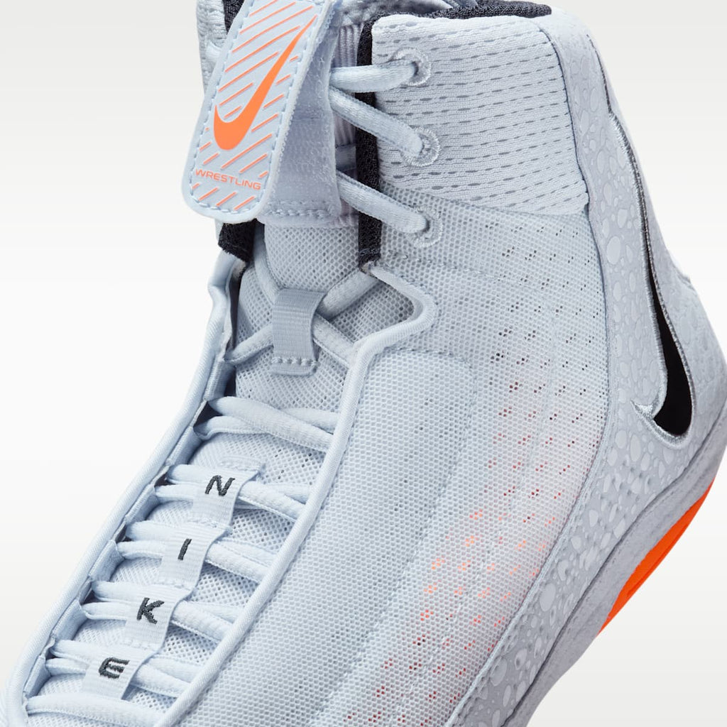 Nike Inflict 4 SE Wrestling Shoes - Football Grey/Sky Grey/Total Orange/Dark Obsidian - Image 7