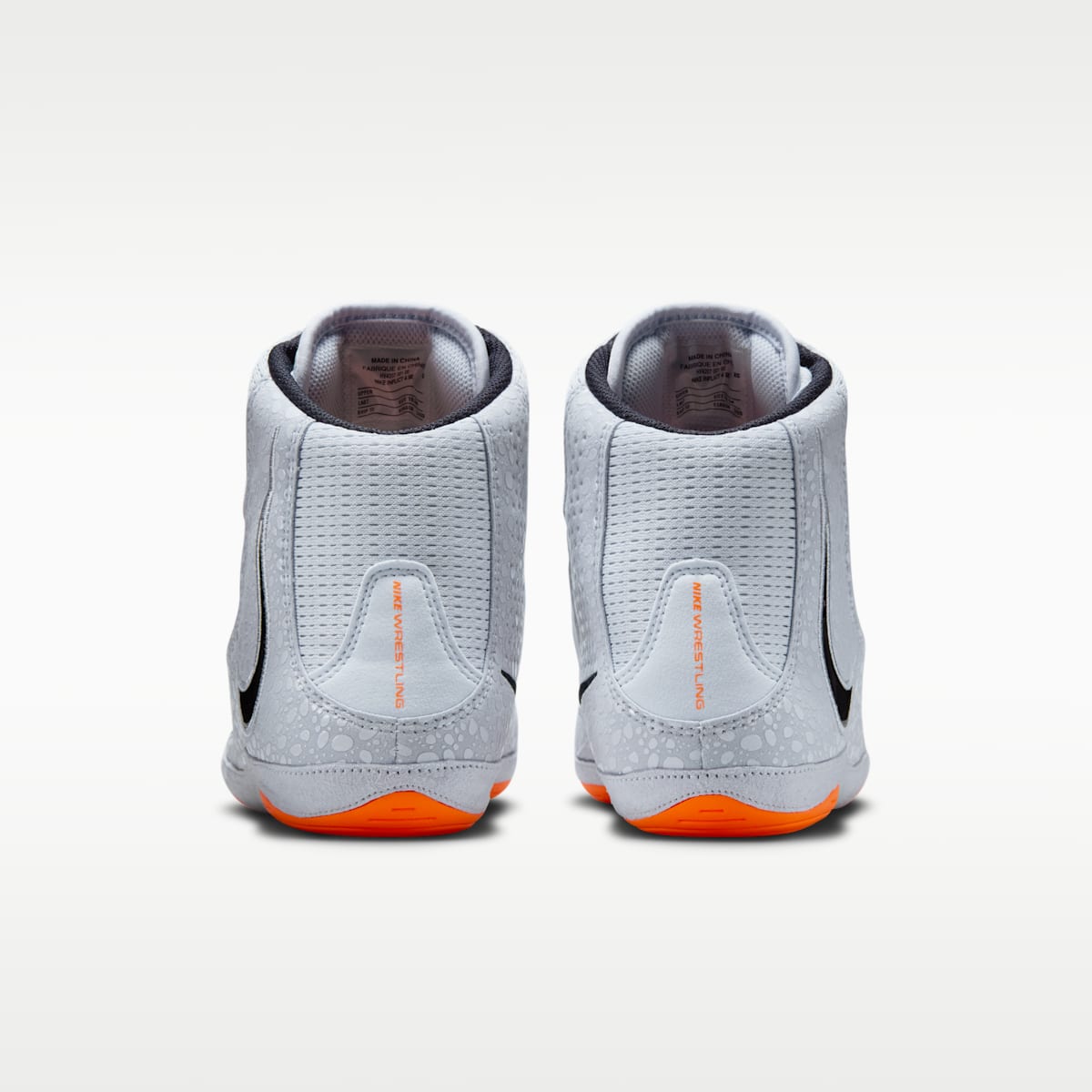 Nike Inflict 4 SE Wrestling Shoes - Football Grey/Sky Grey/Total Orange/Dark Obsidian - Image 6