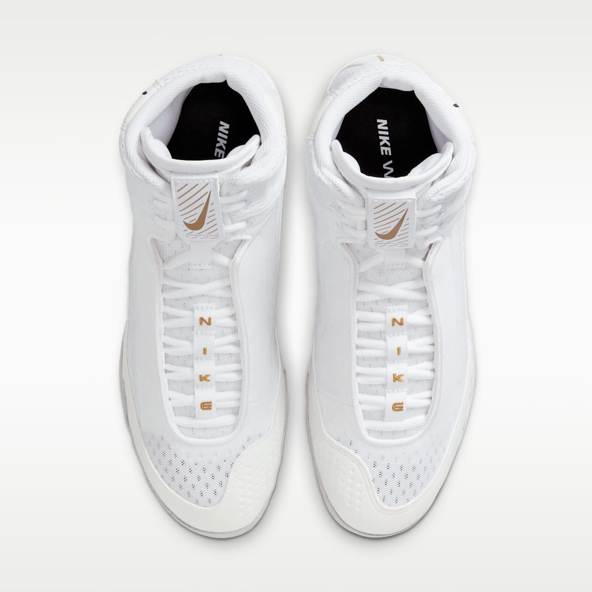 Nike Inflict 4 Wrestling Shoes - White/Photon Dust/Black/Metallic Gold - Image 4
