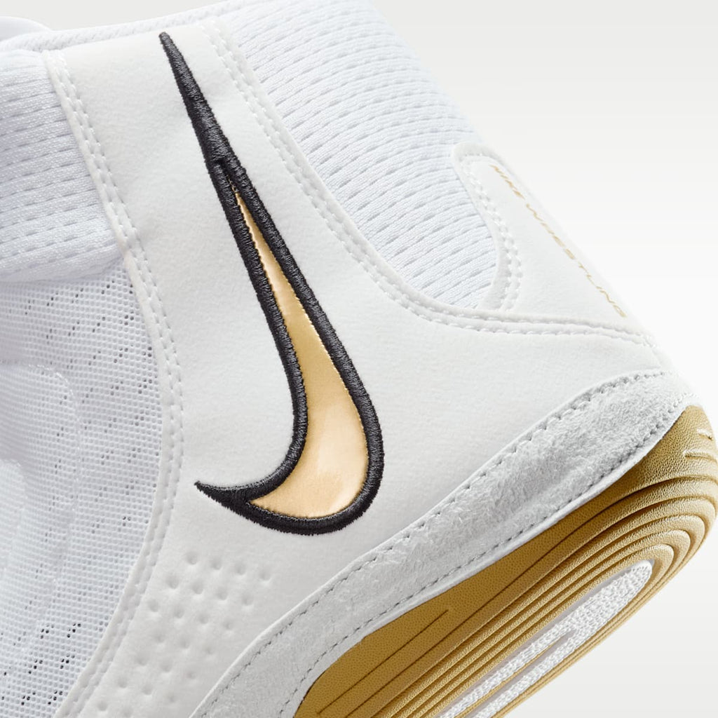 Nike Inflict 4 Wrestling Shoes - White/Photon Dust/Black/Metallic Gold - Image 8