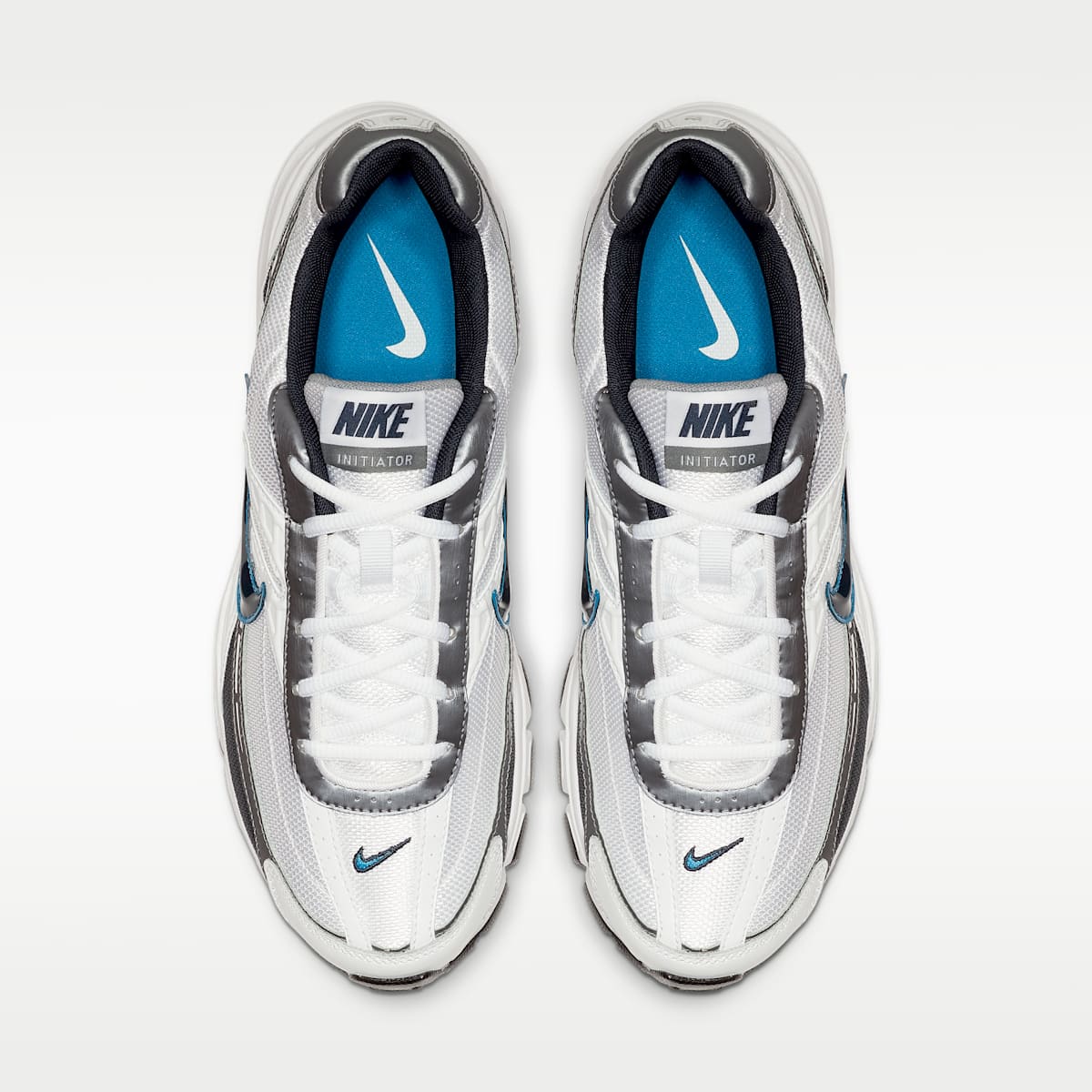 Nike Initiator Men's Shoes - White/Metallic Cool Grey/Obsidian - Image 5