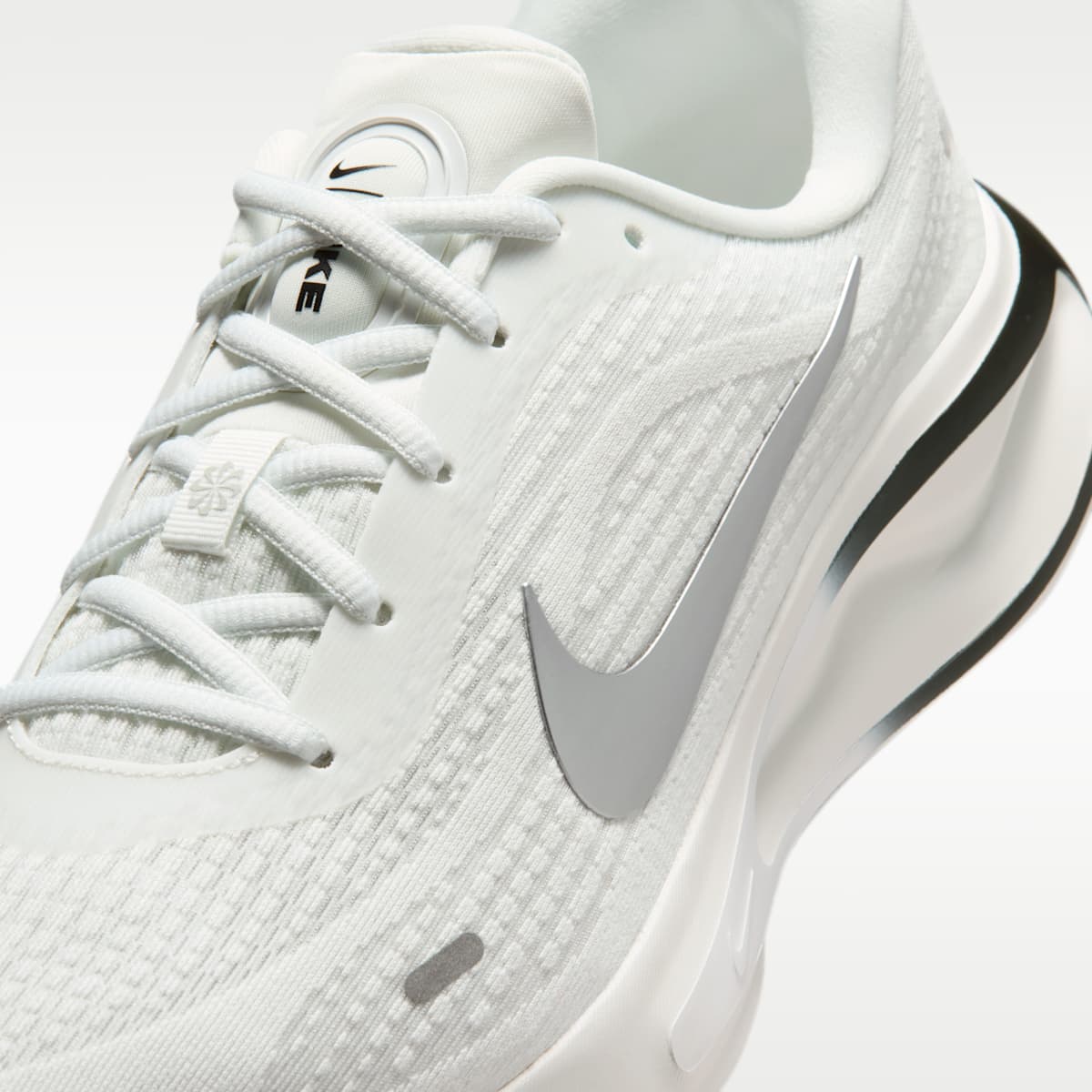 Nike Journey Run Men's Road Running Shoes - Summit White/Black/White/Metallic Silver - Image 7