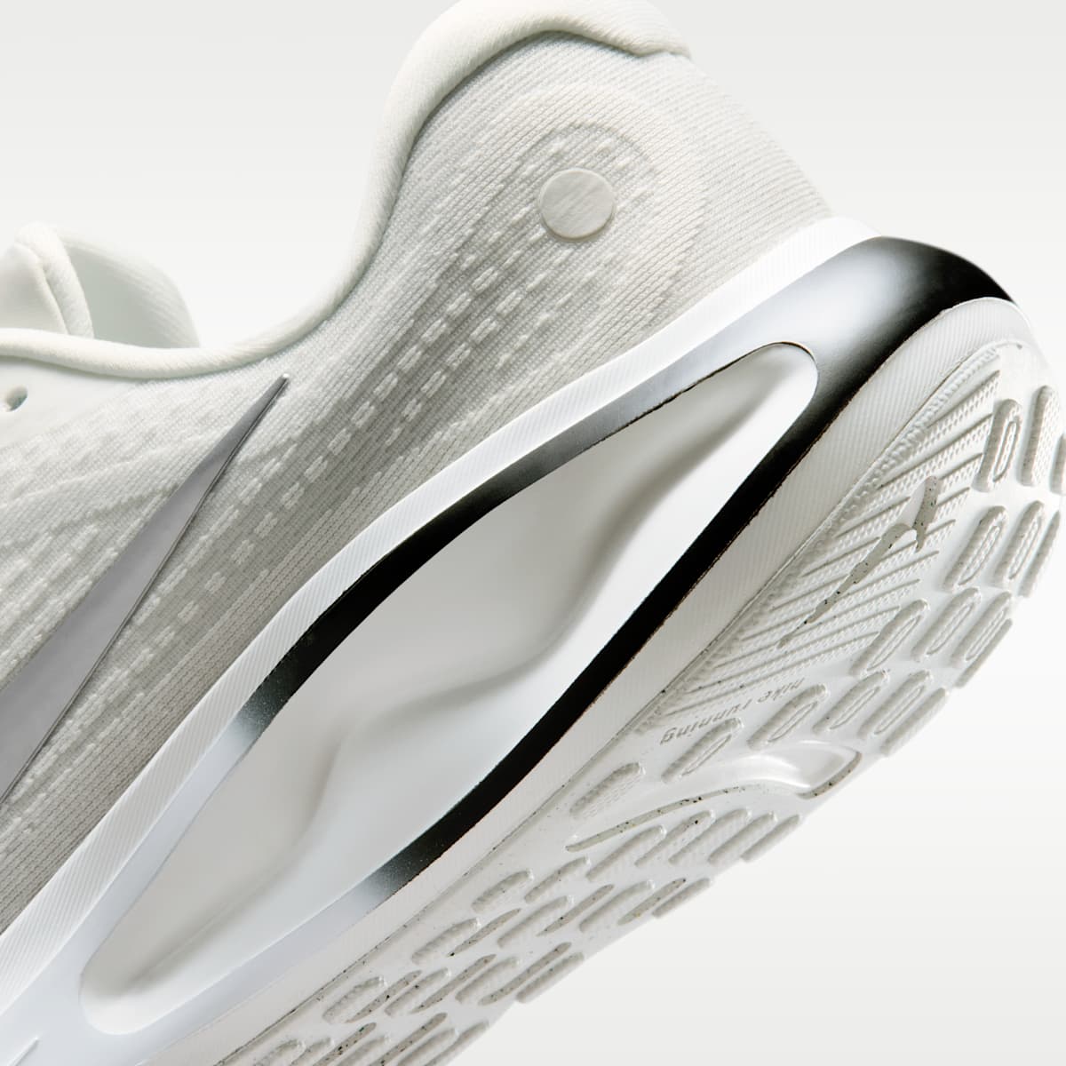 Nike Journey Run Men's Road Running Shoes - Summit White/Black/White/Metallic Silver - Image 8