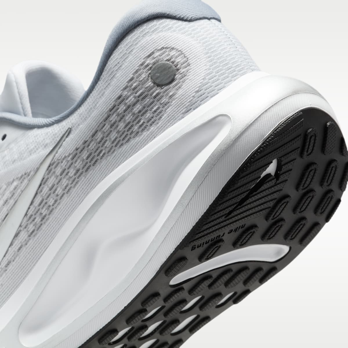 Nike Journey Run Men's Road Running Shoes - White/Black/Ashen Slate/Metallic Silver - Image 8