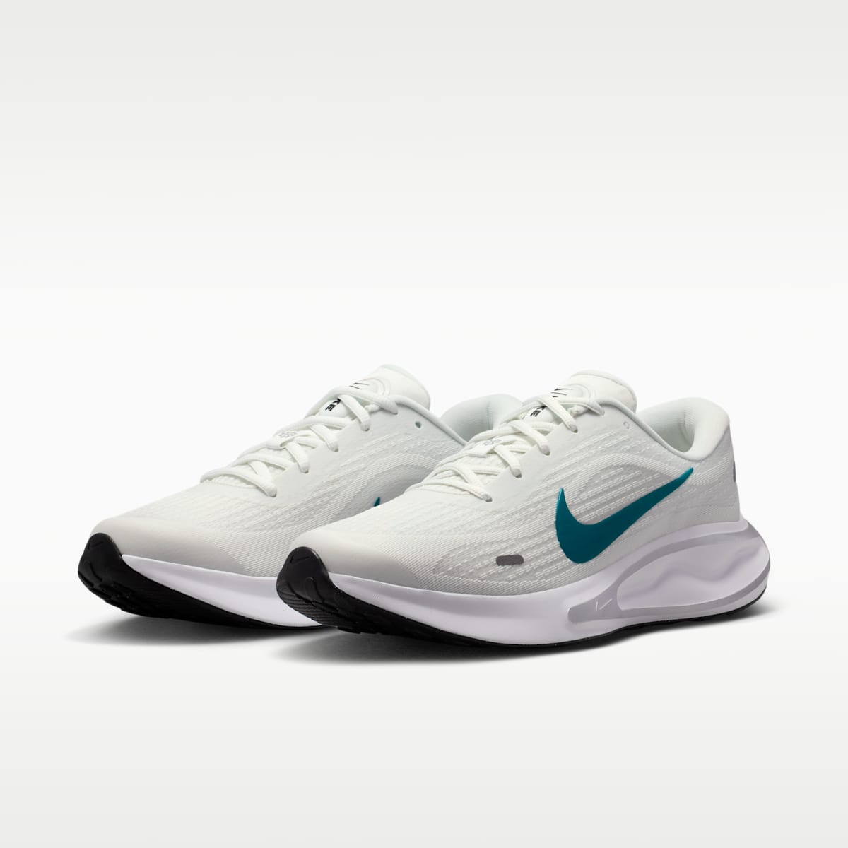 Nike Journey Run Men's Road Running Shoes - Summit White/Black/Metallic Silver/Bright Spruce - Image 5