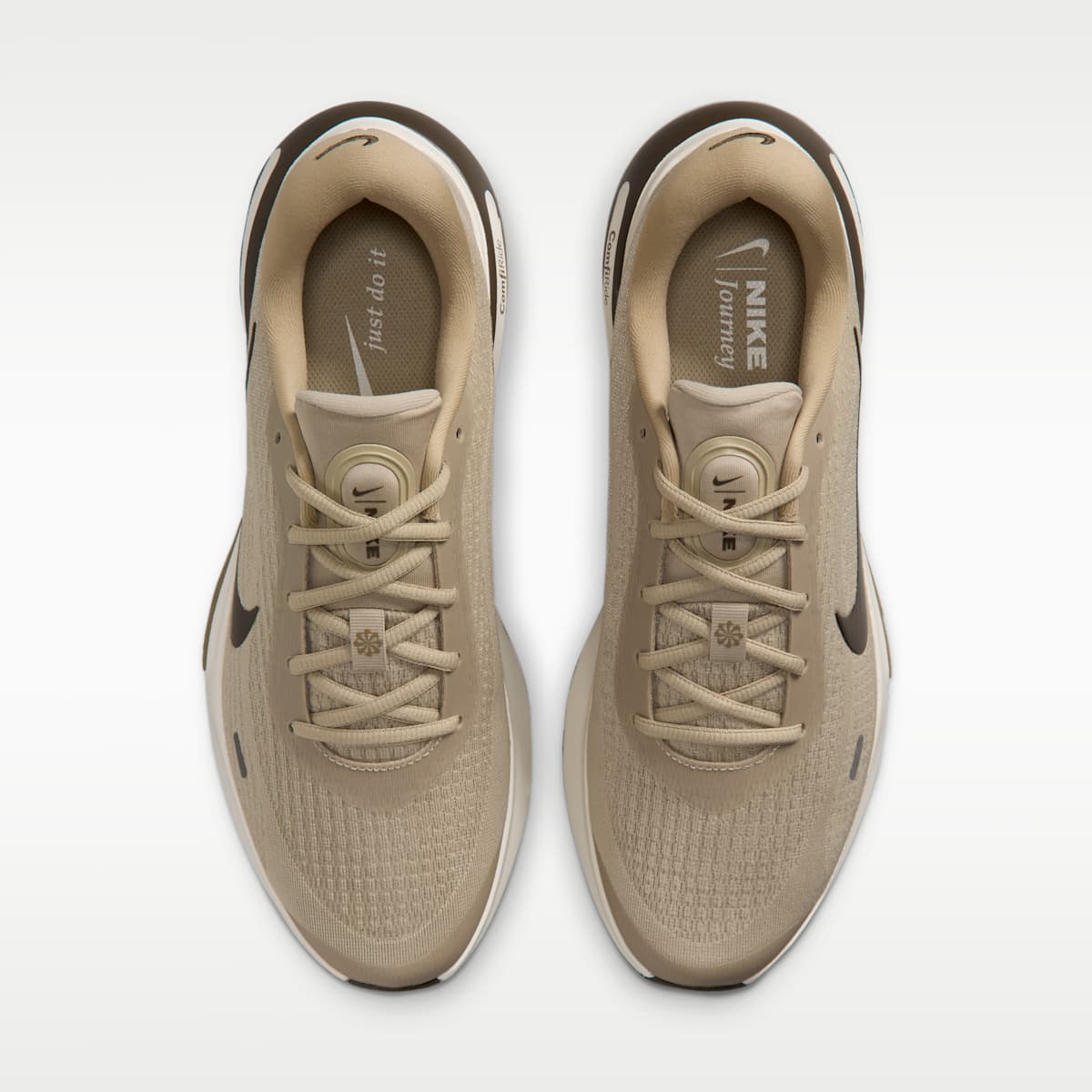 Nike Journey Run Men's Road Running Shoes - Desert Khaki/Sail/Filbert/Dark Hazel - Image 4