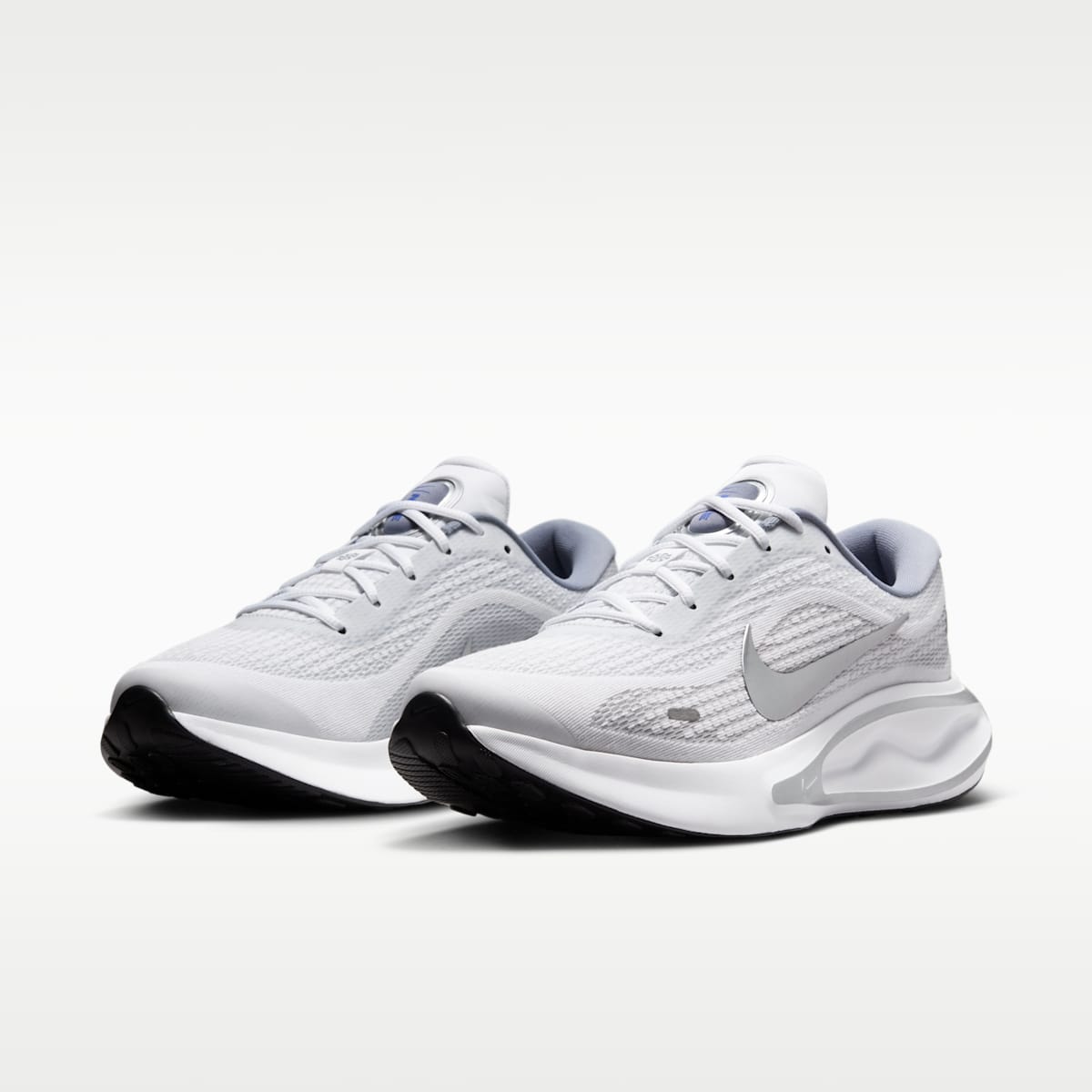 Nike Journey Run Men's Road Running Shoes - White/Black/Ashen Slate/Metallic Silver - Image 5