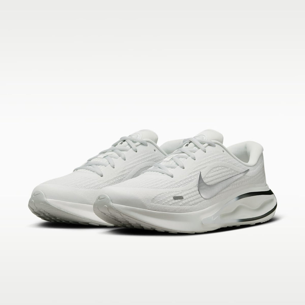 Nike Journey Run Men's Road Running Shoes - Summit White/Black/White/Metallic Silver - Image 5