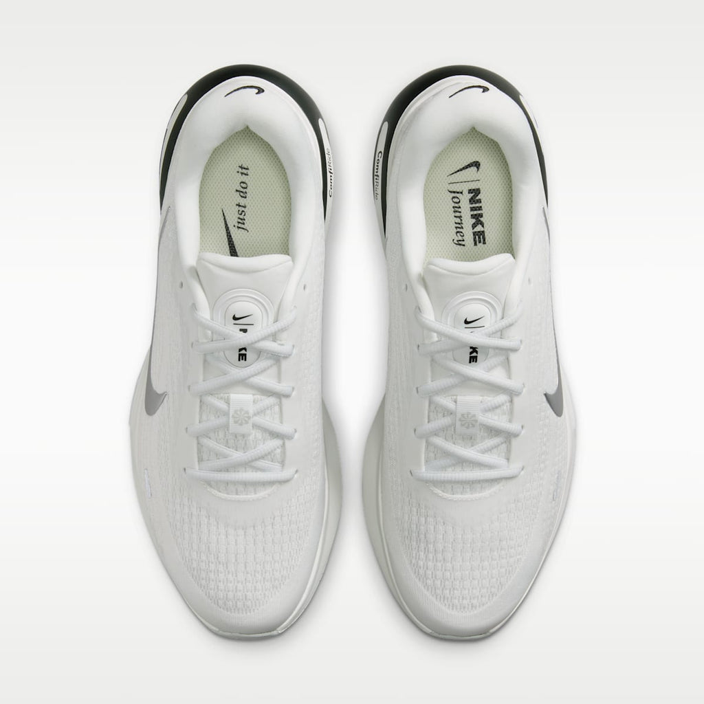 Nike Journey Run Men's Road Running Shoes - Summit White/Black/White/Metallic Silver - Image 4