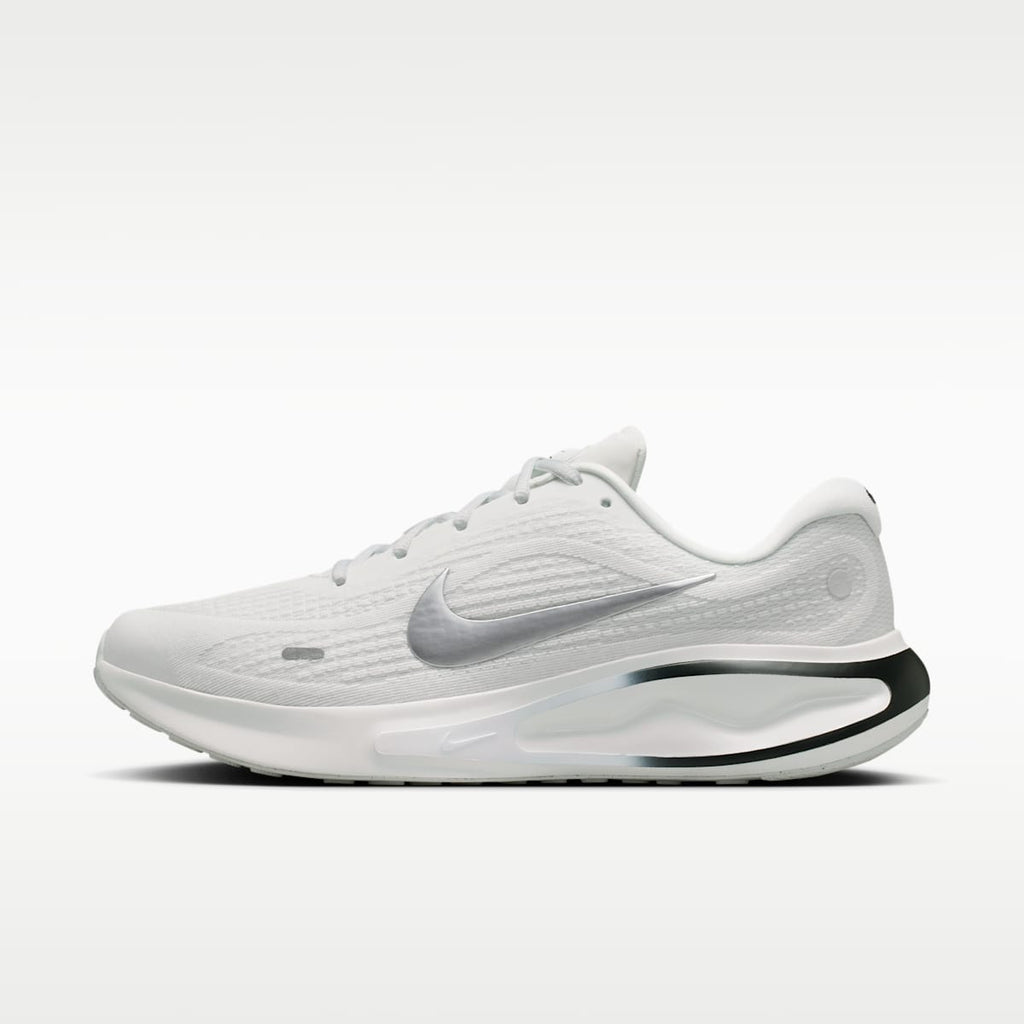 Nike Journey Run Men's Road Running Shoes - Summit White/Black/White/Metallic Silver - Image 1
