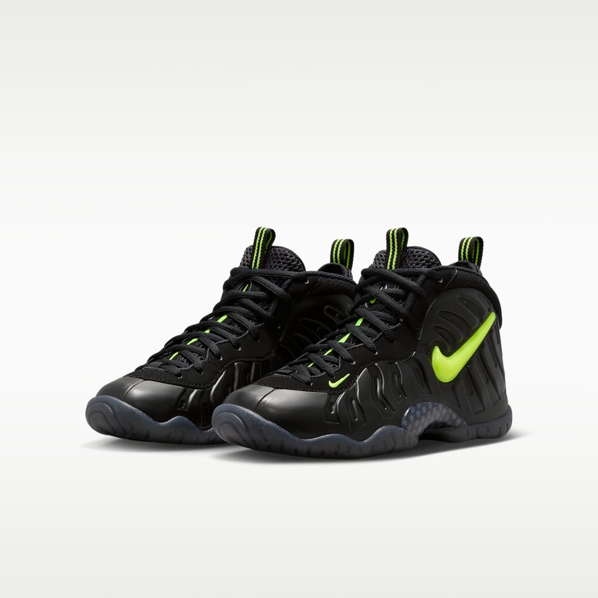 Nike Little Posite Pro Big Kids' Shoes - Black/Voltage Yellow