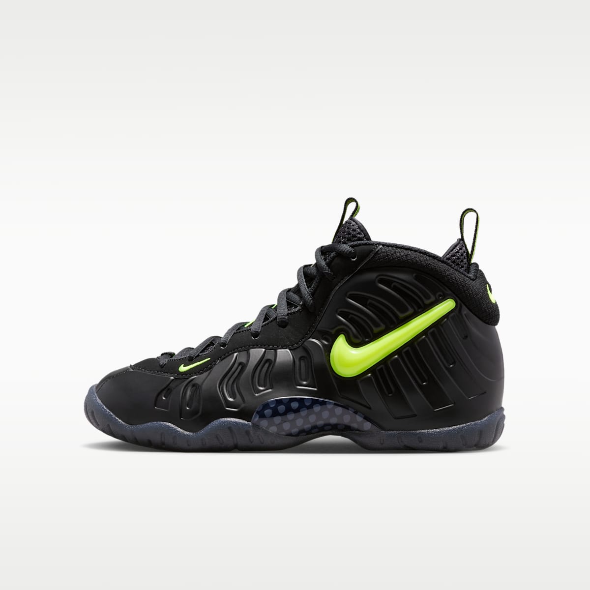 Nike Little Posite Pro Big Kids' Shoes - Black/Voltage Yellow