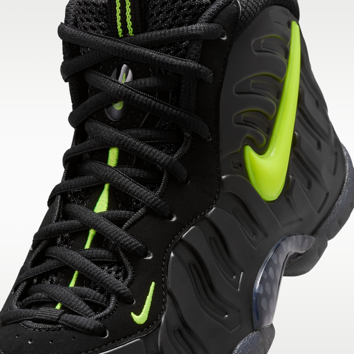 Nike Little Posite Pro Big Kids' Shoes - Black/Voltage Yellow
