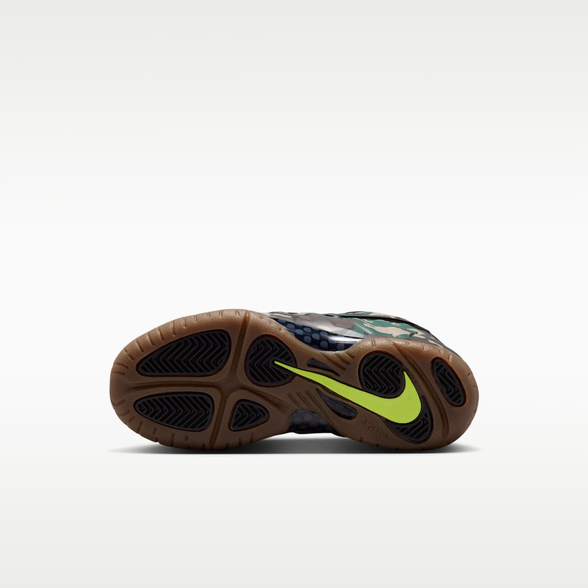Nike Little Posite Pro Premium Little Kids' Shoes - Black/Voltage Green/Gum Dark Brown/Black