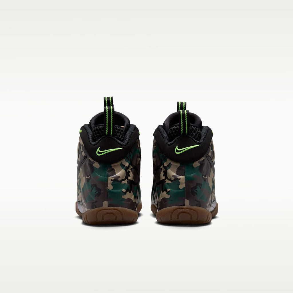 Nike Little Posite Pro Premium Little Kids' Shoes - Black/Voltage Green/Gum Dark Brown/Black