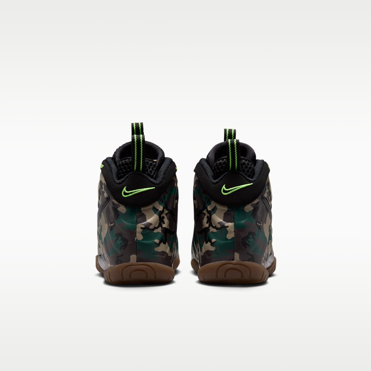 Nike Little Posite Pro Premium Little Kids' Shoes - Black/Voltage Green/Gum Dark Brown/Black