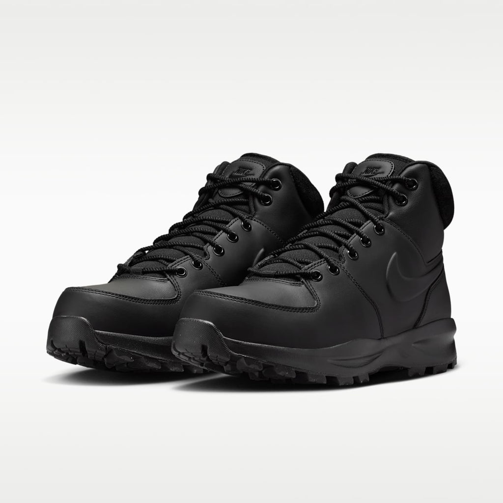 Nike Manoa Leather Men's Boots - Black/Black/Black - Image 5