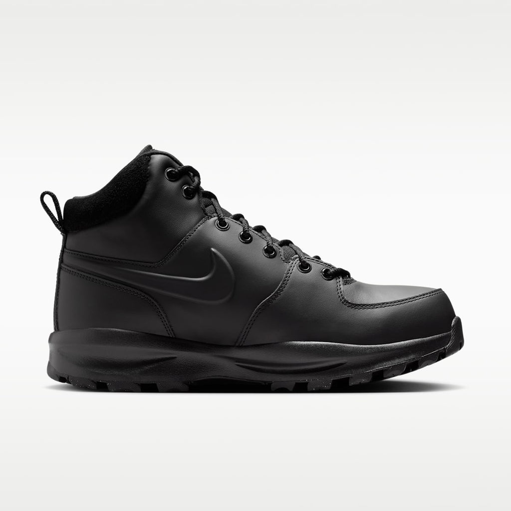 Nike Manoa Leather Men's Boots - Black/Black/Black - Image 3