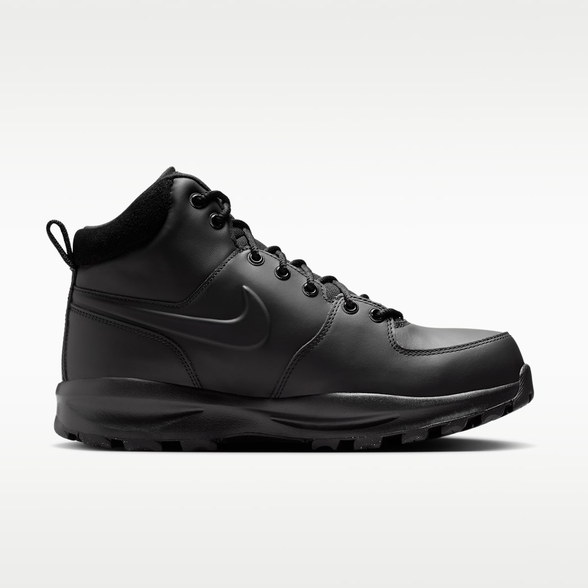 Nike Manoa Leather Men's Boots - Black/Black/Black - Image 3