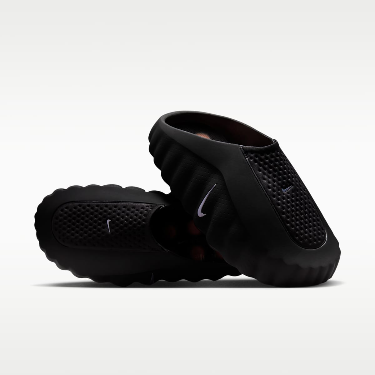 Nike Mind 001 Men's Pregame Mules - Black/Hyper Crimson/White/Chrome - Image 1