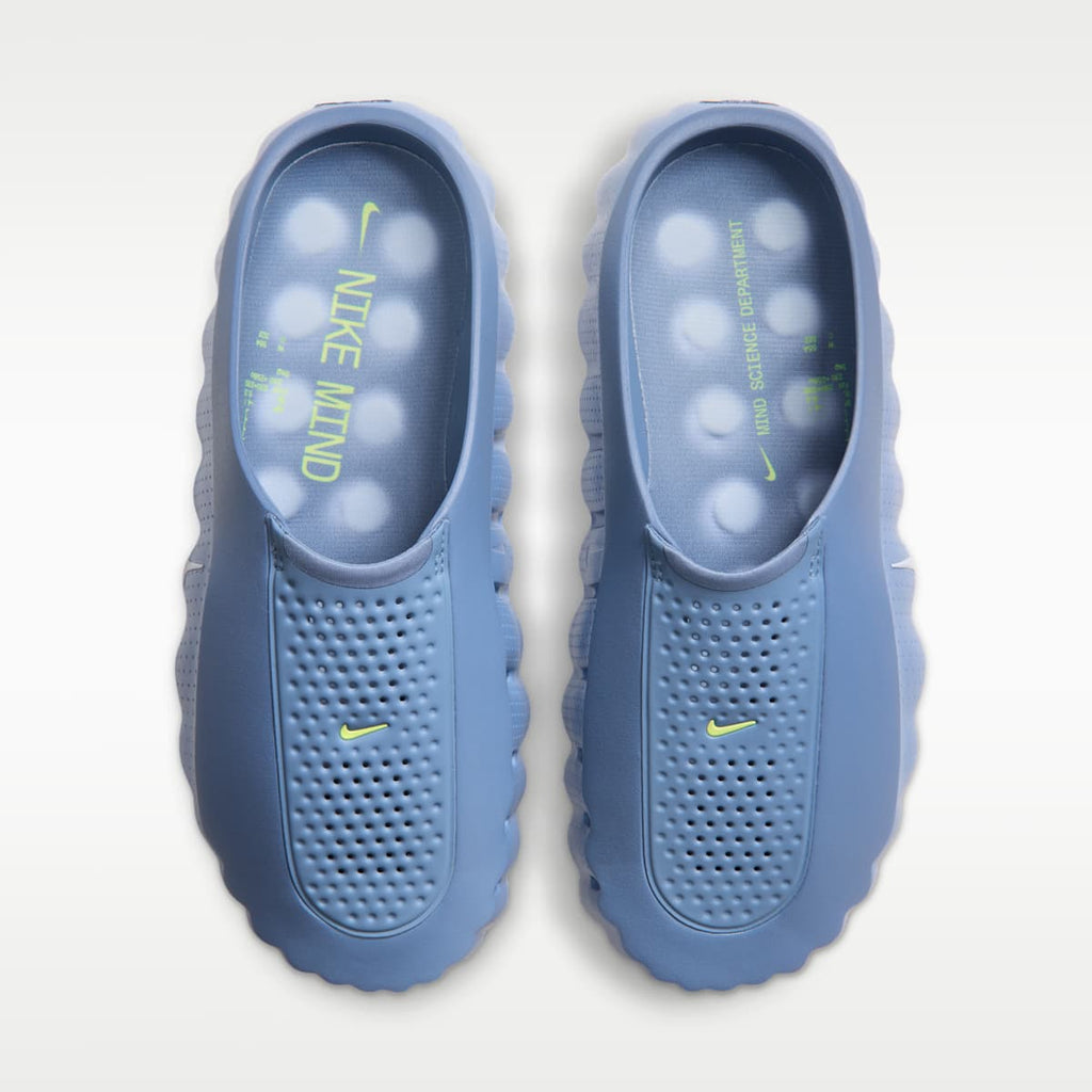 Nike Mind 001 Men's Pregame Mules - Work Blue/Light Lemon Twist/Hydrogen Blue - Image 5