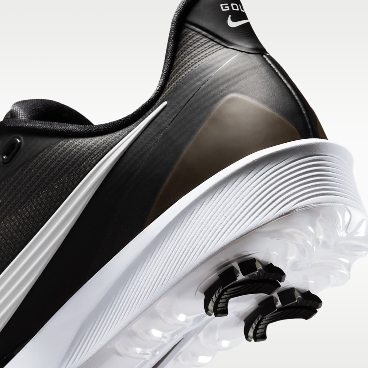 Nike NEXT% TOUR 3 Golf Shoes - Black/Light Smoke Grey/White - Image 9