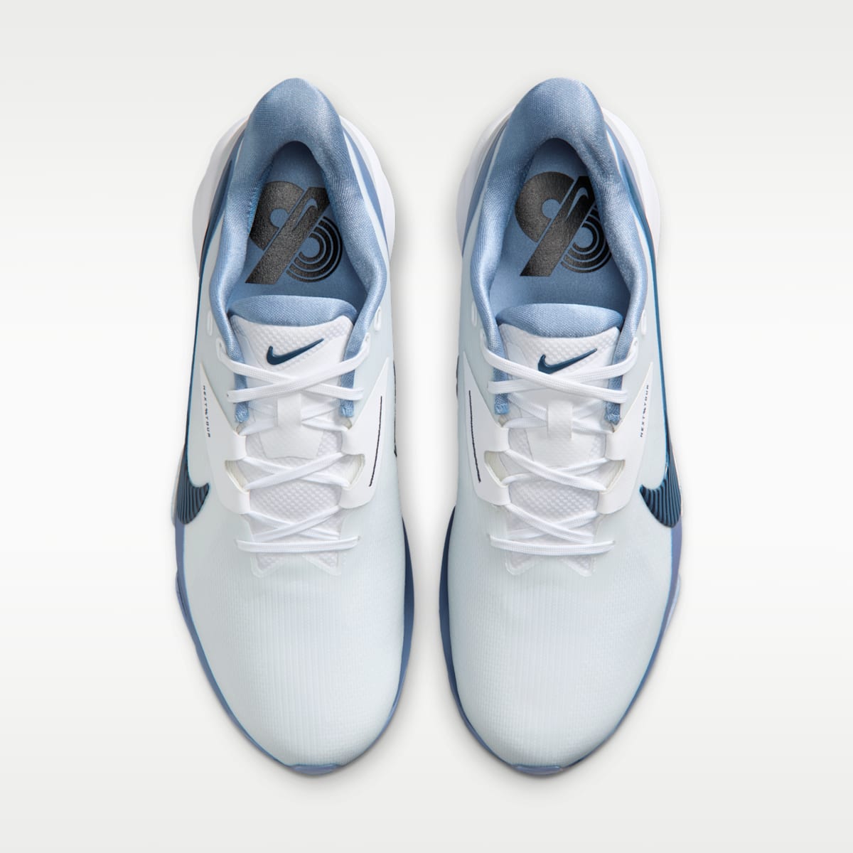 Nike NEXT% TOUR 3 Golf Shoes - White/Work Blue/Thunder Blue - Image 4