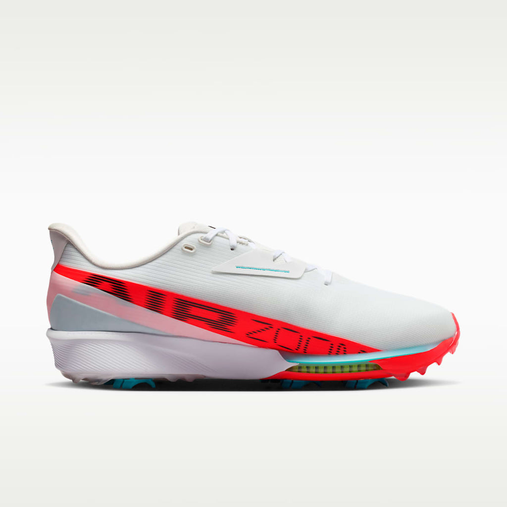 Nike NEXT% TOUR 3 Golf Shoes - Summit White/Bright Crimson/Dusty Cactus/Black - Image 3