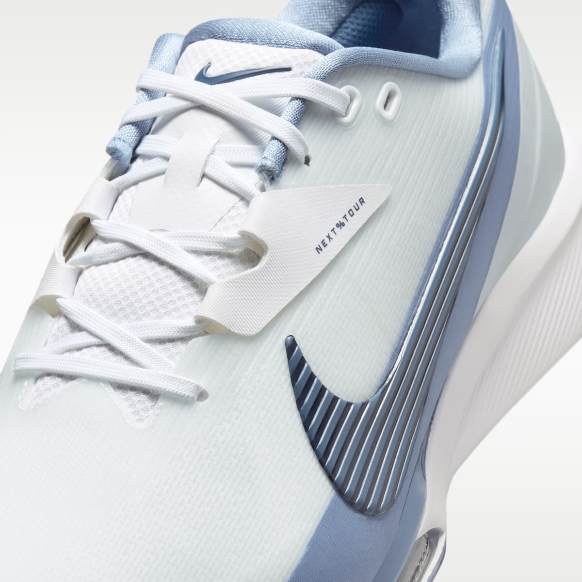 Nike NEXT% TOUR 3 Golf Shoes - White/Work Blue/Thunder Blue - Image 8