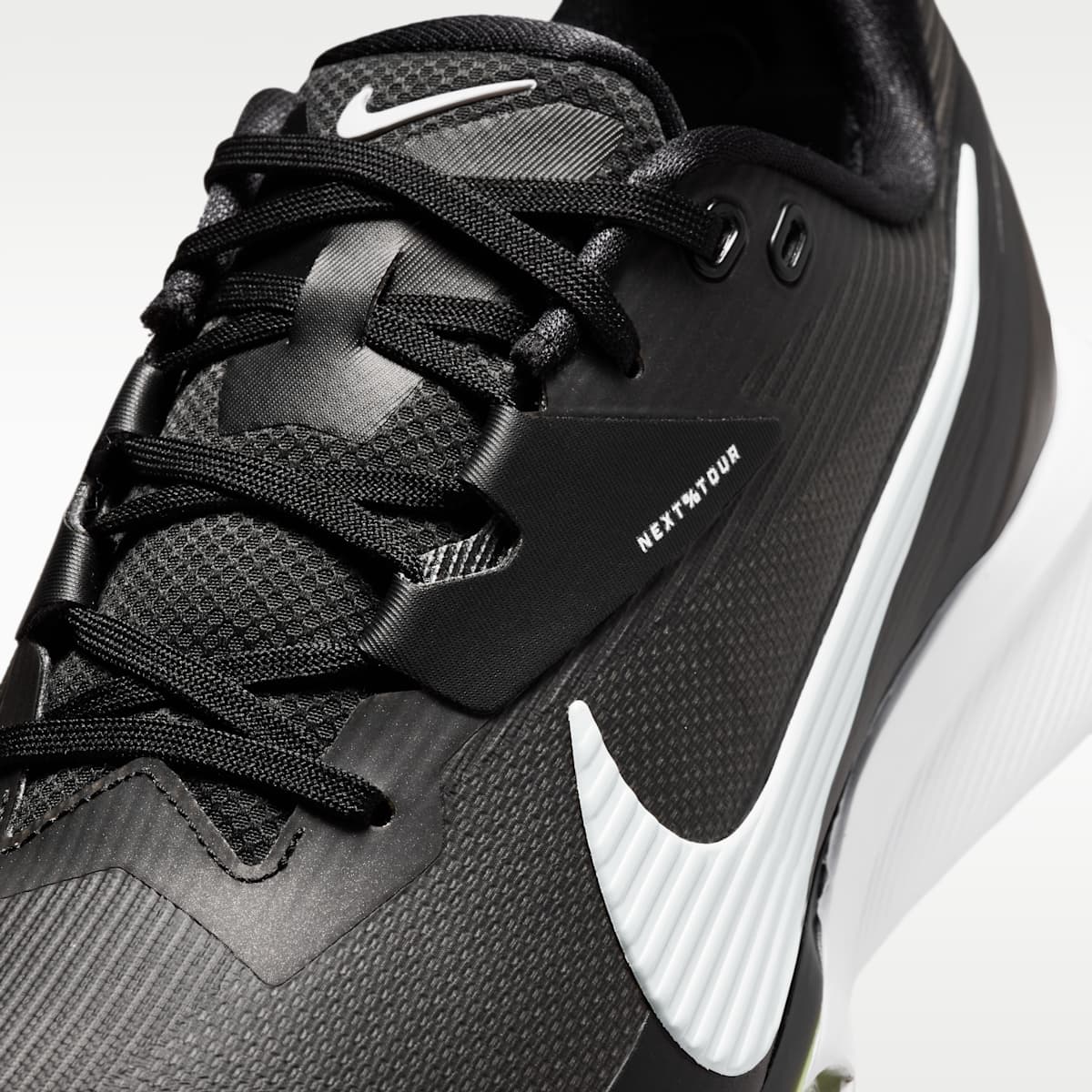 Nike NEXT% TOUR 3 Golf Shoes - Black/Light Smoke Grey/White - Image 8