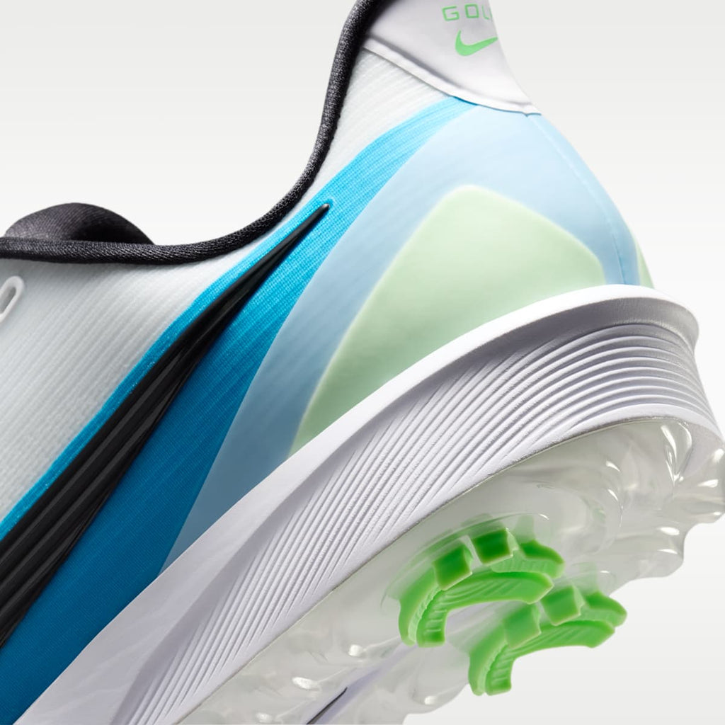 Nike NEXT% TOUR 3 Golf Shoes - White/Summit White/Light Current Blue/Black - Image 9