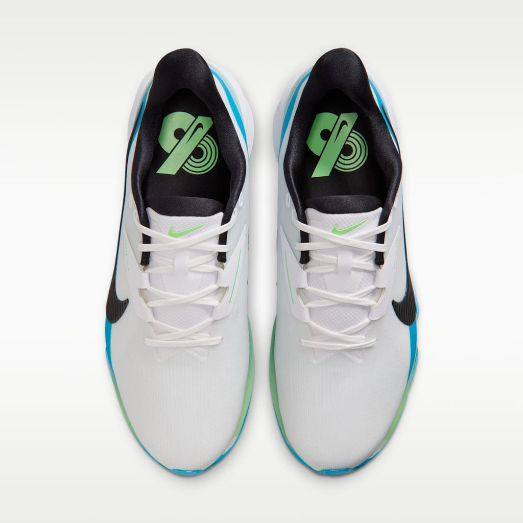 Nike NEXT% TOUR 3 Golf Shoes - White/Summit White/Light Current Blue/Black - Image 4
