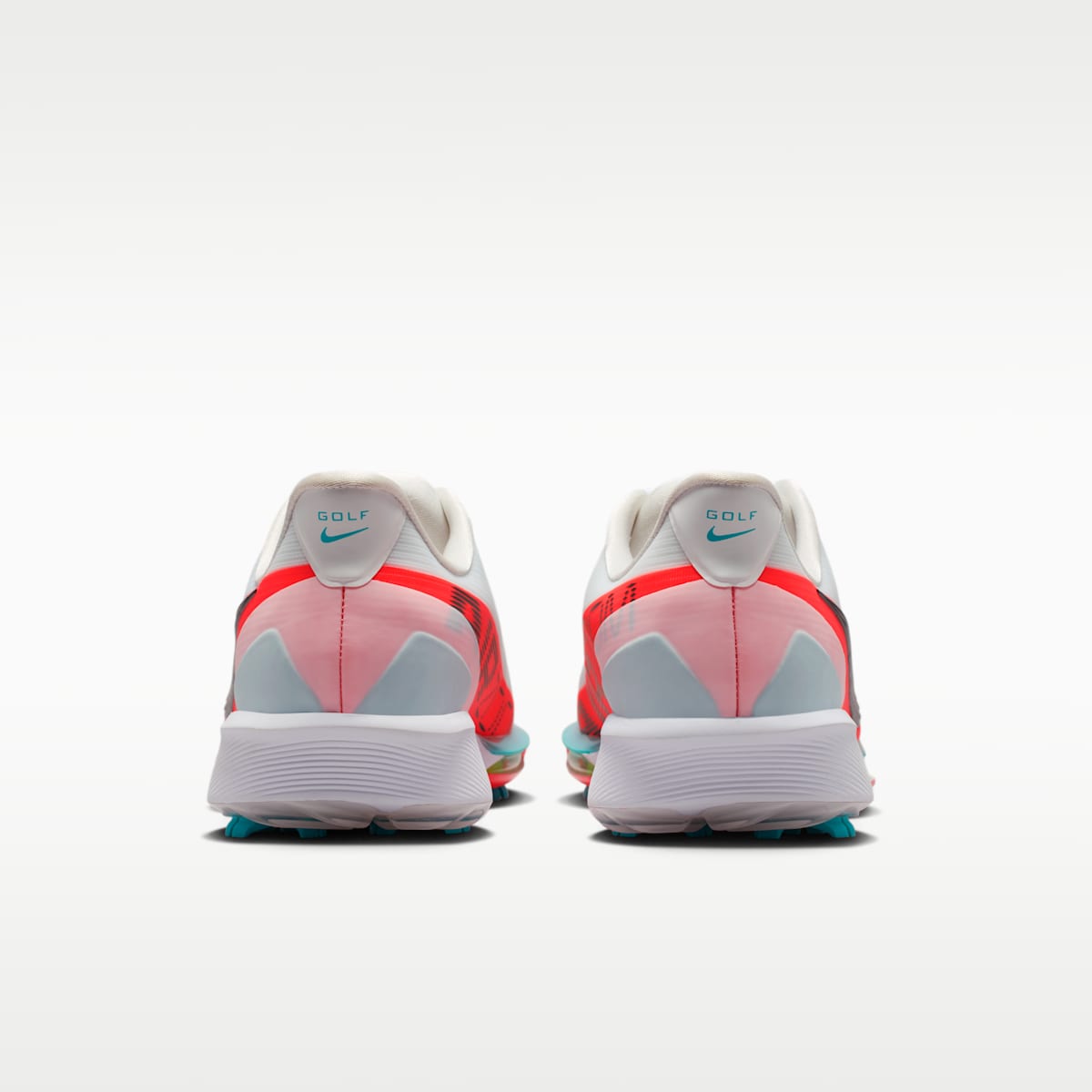 Women's Nike NEXT% TOUR 3 Golf Shoes - Summit White/Bright Crimson/Dusty Cactus/Black
