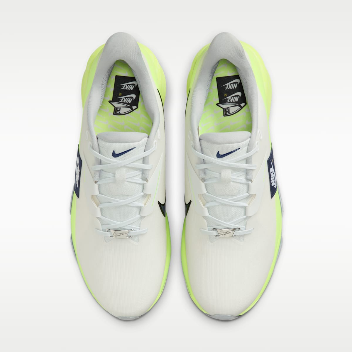 Nike NEXT% TOUR 3 Golf Shoes - Phantom/Off White/Volt Ice/Midnight Navy - Image 4