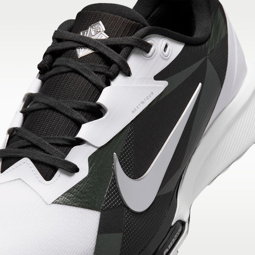 Nike NEXT% TOUR 3 Golf Shoes - White/Metallic Silver/Fir/Black - Image 8
