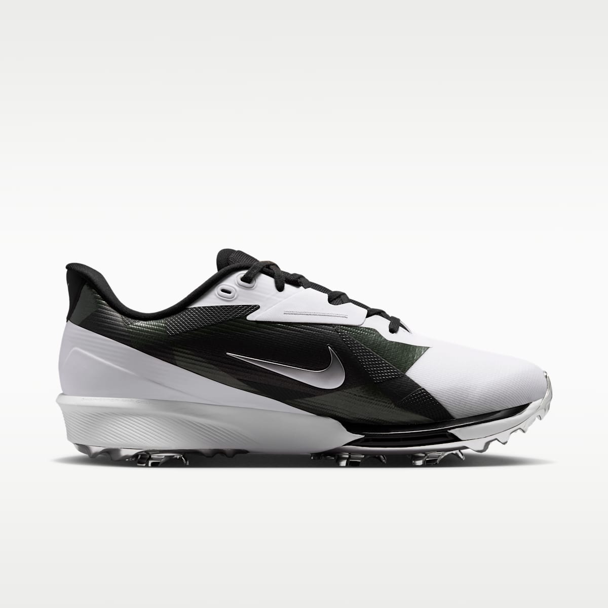 Women's Nike NEXT% TOUR 3 Golf Shoes - White/Metallic Silver/Fir/Black