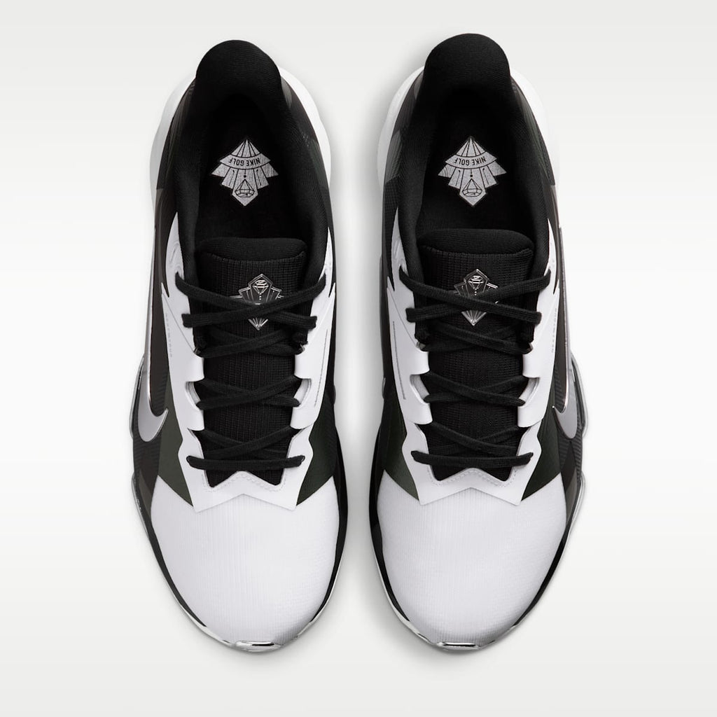 Women's Nike NEXT% TOUR 3 Golf Shoes - White/Metallic Silver/Fir/Black
