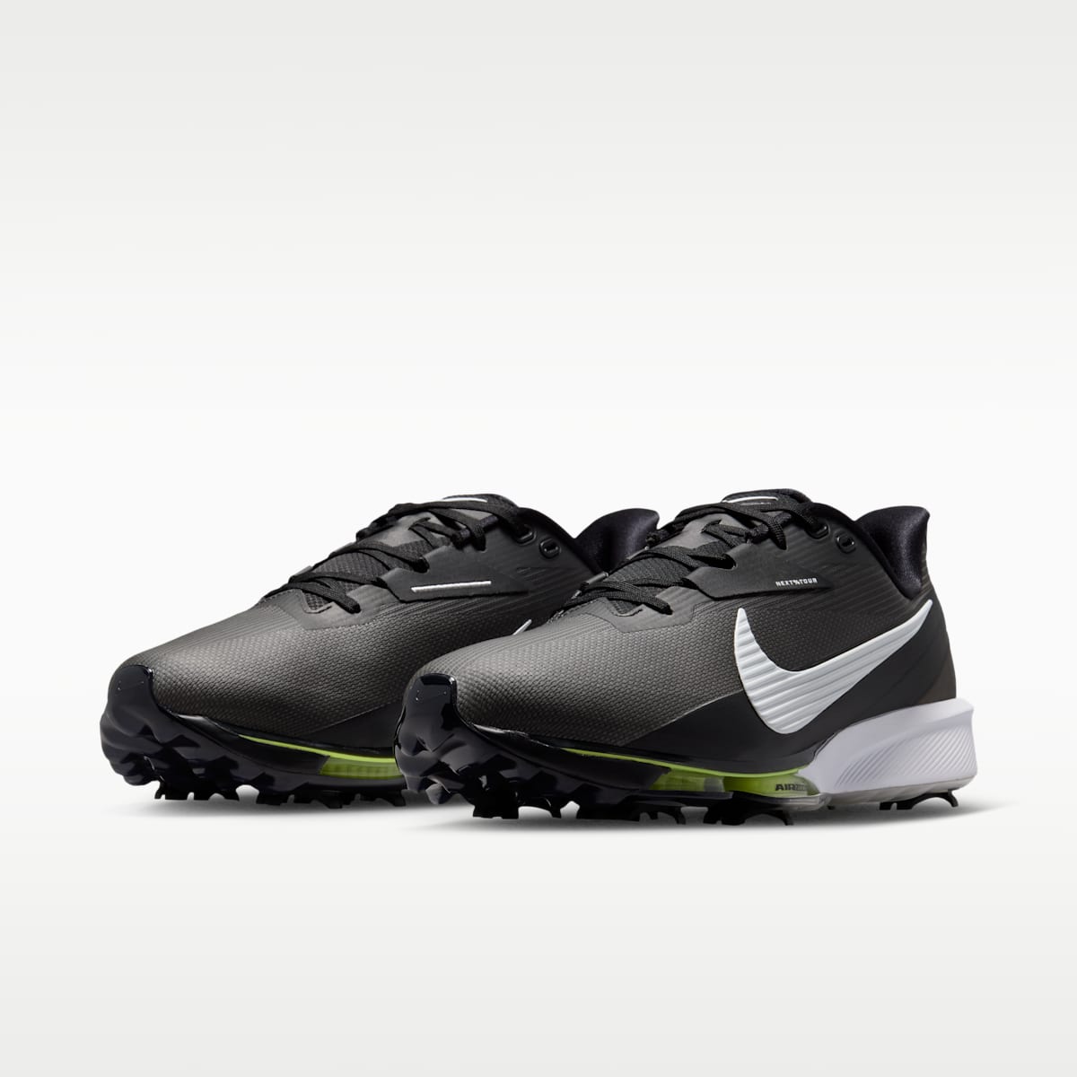 Nike NEXT% Tour 3 Golf Shoes (Wide) - Black/Light Smoke Grey/White - Image 5