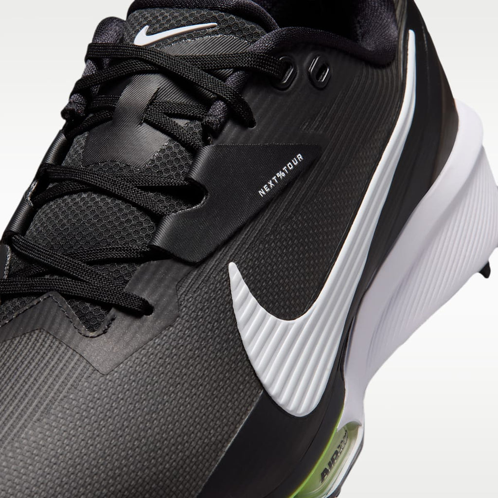 Women's Nike NEXT% Tour 3 Golf Shoes (Wide) - Black/Light Smoke Grey/White
